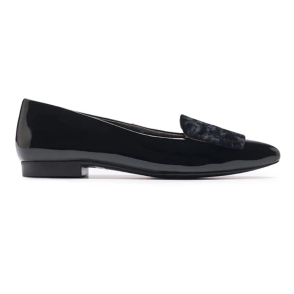 PAUL GREEN Teddy Pointed Toe Flats Shoes 7.5 Black